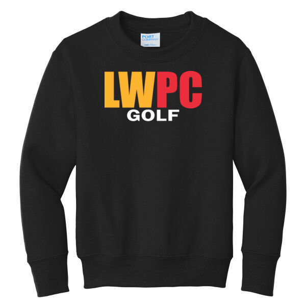 LWPC Golf 2026 Logo 1 - Youth Core Fleece Crewneck Sweatshirt Thumbnail