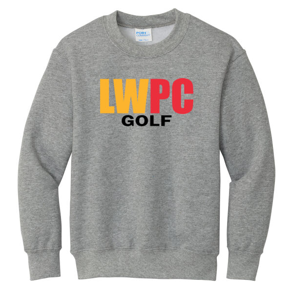 LWPC Golf 2026 Logo 1 - Youth Core Fleece Crewneck Sweatshirt Thumbnail